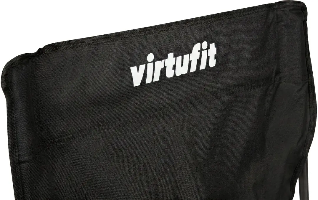 VirtuFit Opvouwbare Camping Stoel met Armsteunen - Zwart - afbeelding 2 van 6