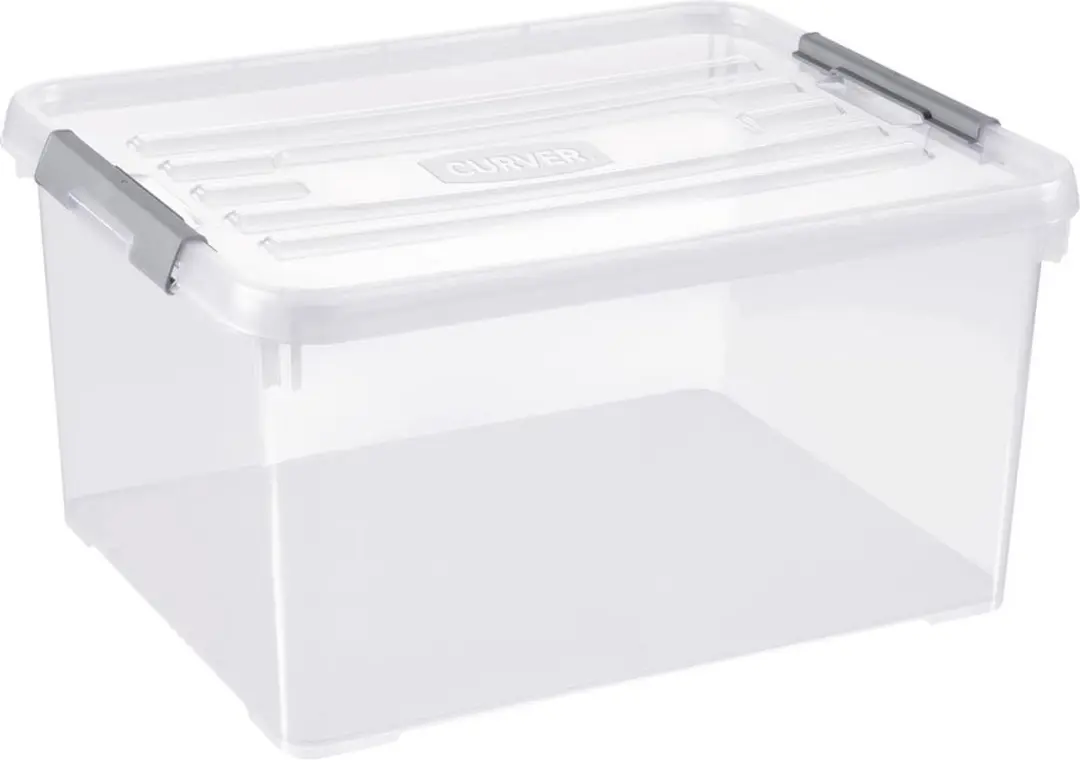 Curver 243813 Opbergbox HANDY Stapelbaar (l x b x h) 490 x 390 x 250 mm Transpar