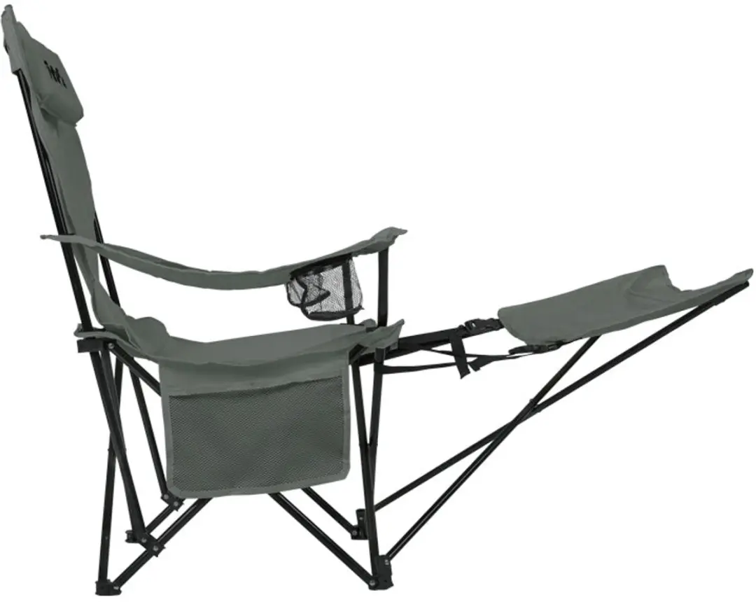 VirtuFit Opvouwbare Campingstoel met Voetsteun - Set van 2 - afbeelding 4 van 6