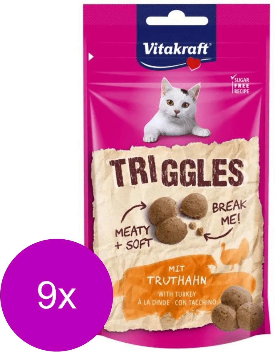 Vitakraft Triggles Kalkoen Kattensnacks