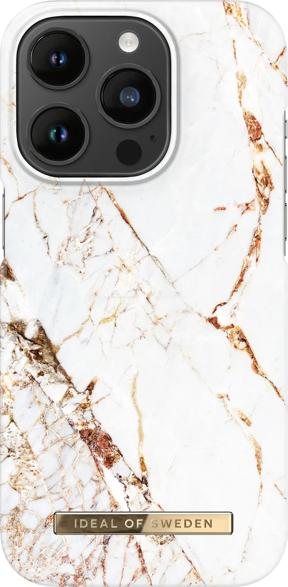 iDeal of Sweden iPhone 14 Pro Hoesje - Carrara Gold