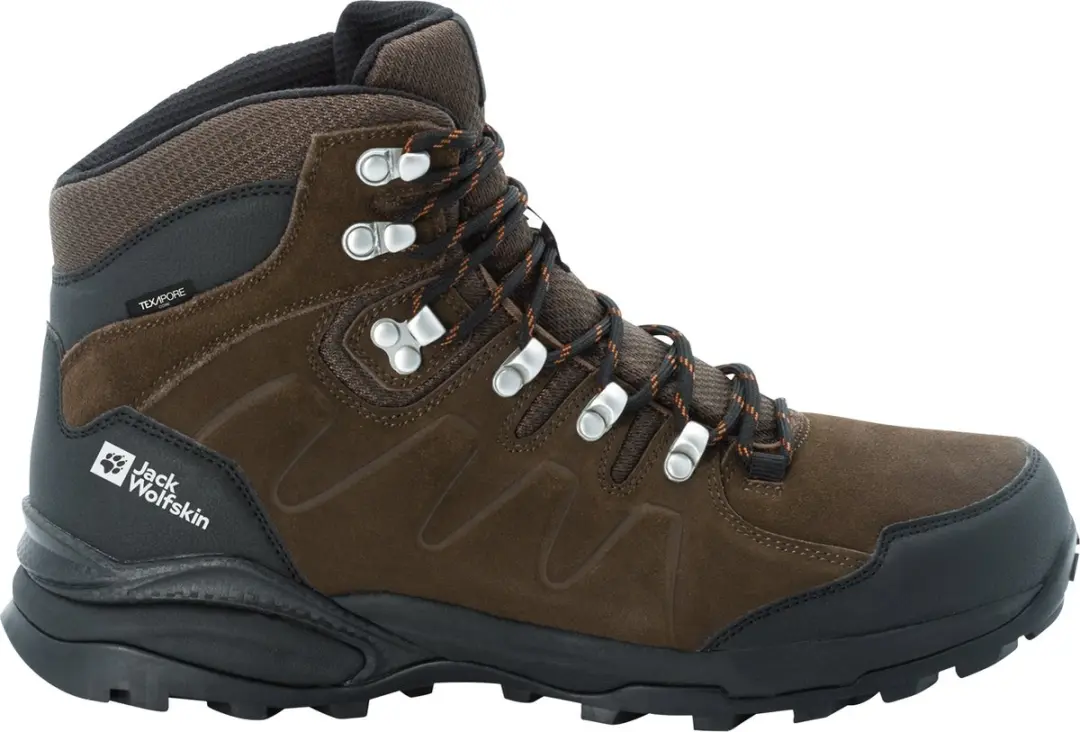 Jack Wolfskin REFUGIO TEXAPORE MID M Heren Wandelschoenen - brown / phantom - Maat 44