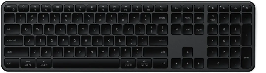 Satechi Slim EX3 ST-KEX3C-EN Draadloos Toetsenbord - Bluetooth 5.3 - Zwart - afbeelding 6 van 6