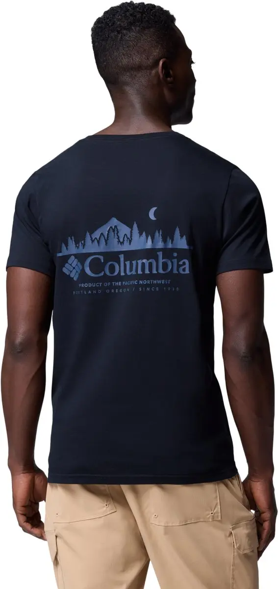 Columbia Rapid Ridge II Back Graphic T-shirt - Zwart - M - afbeelding 3 van 4
