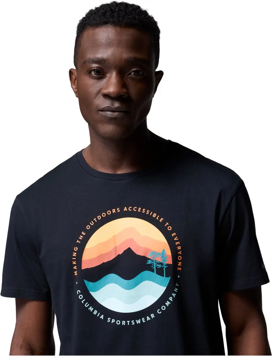 Columbia Path Lake II Graphic T-shirt Heren - Zwart M - afbeelding 6 van 6