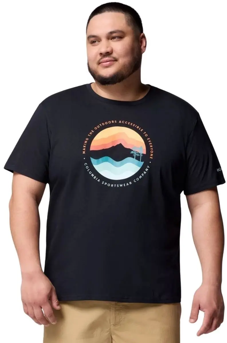 Columbia Path Lake II Graphic T-shirt Heren - Zwart M - afbeelding 3 van 6