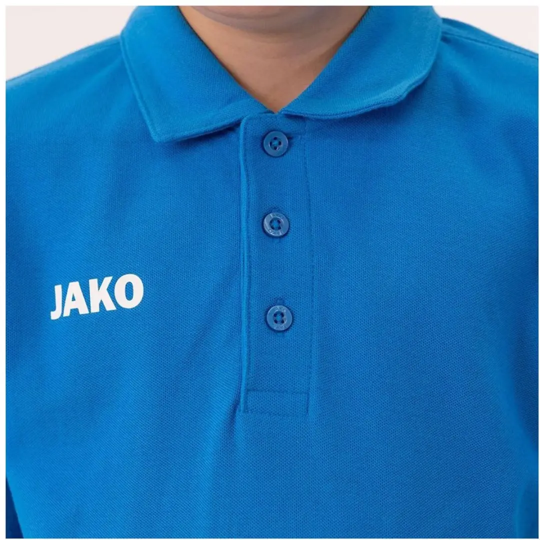 JAKO Base Kinderpolo - Lichtblauw - 164 - afbeelding 2 van 3