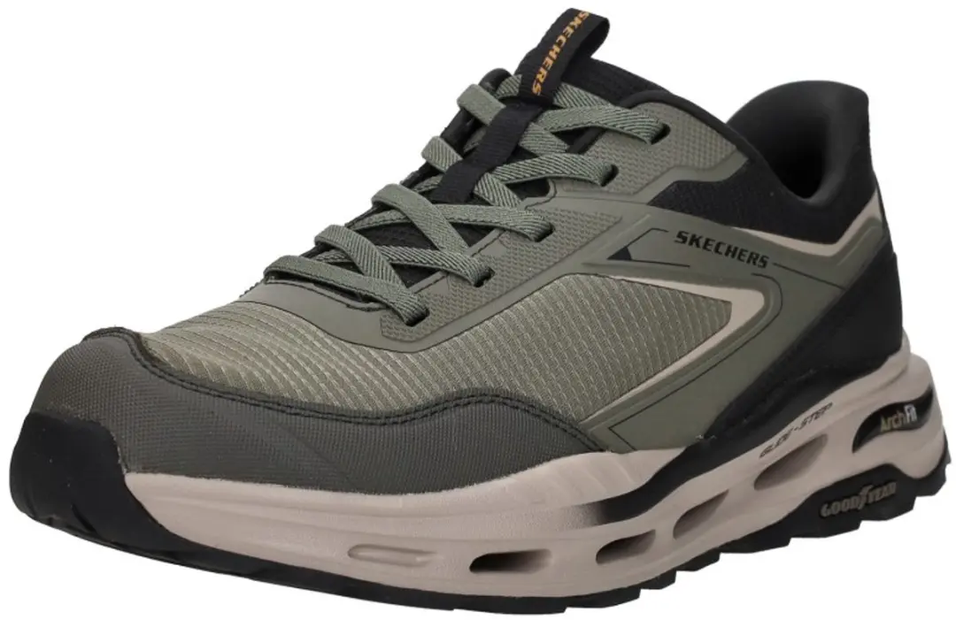 Skechers Arch Fit Orvan Ultra Talon Instappers - Olive - afbeelding 3 van 6