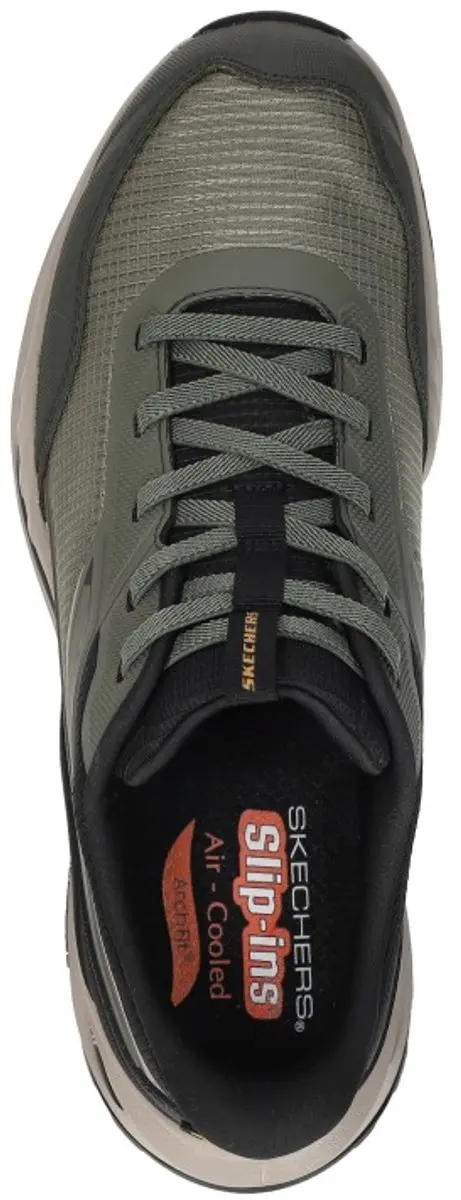 Skechers Arch Fit Orvan Ultra Talon Instappers - Olive - afbeelding 4 van 6