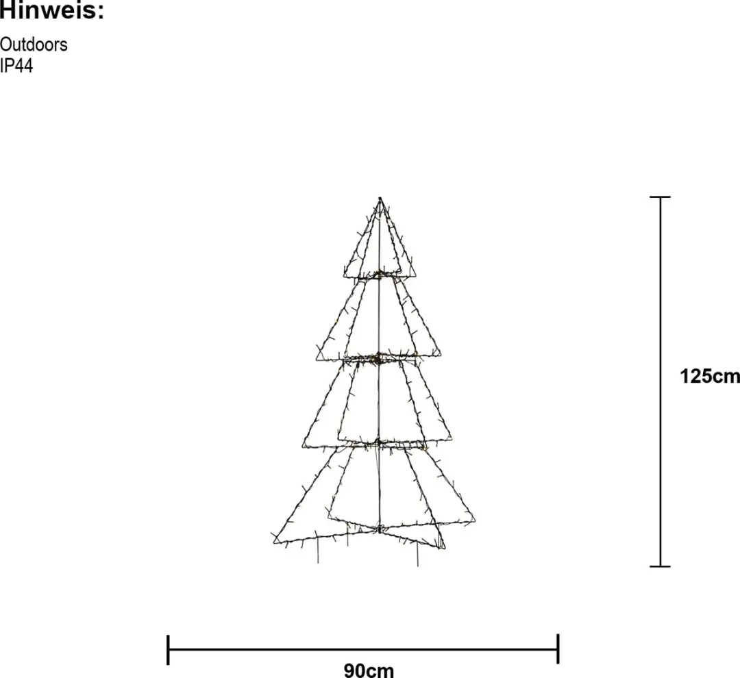 Star Trading Foldy LED Kerstboom - 200 Lichtpunten