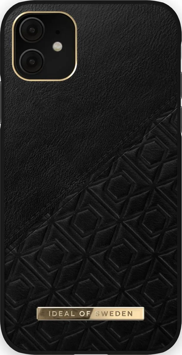 iDeal of Sweden Fashion Case Atelier iPhone 11/XR Embossed Black