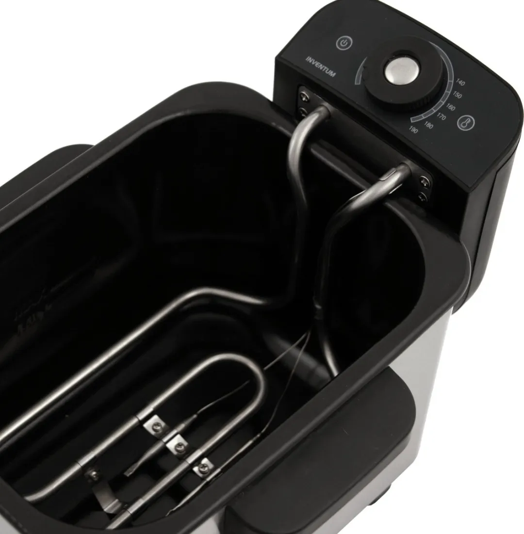 Inventum GF431S Frituurpan 3L - 2200W - RVS/Zwart
