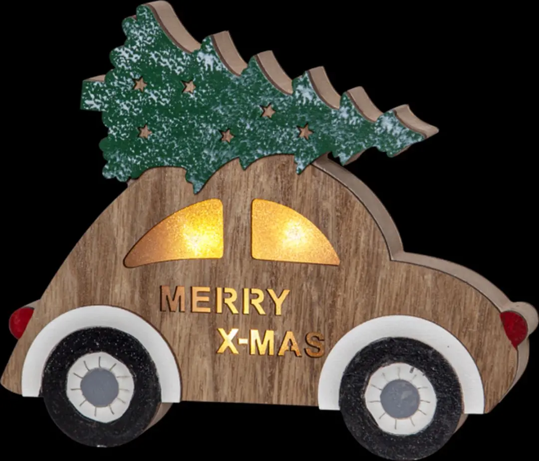 Star Trading Billy Kerstauto 17cm - Warm Wit - afbeelding 3 van 6