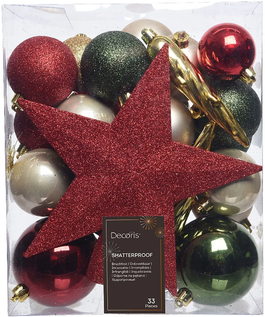 Decoris Kerstballenset