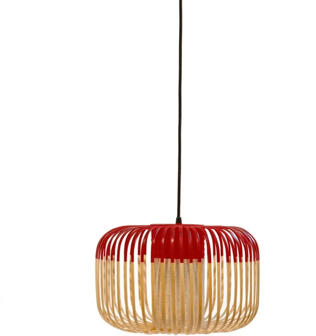 Forestier Bamboo Light S Hanglamp Ø35cm - Rood - afbeelding 5 van 5