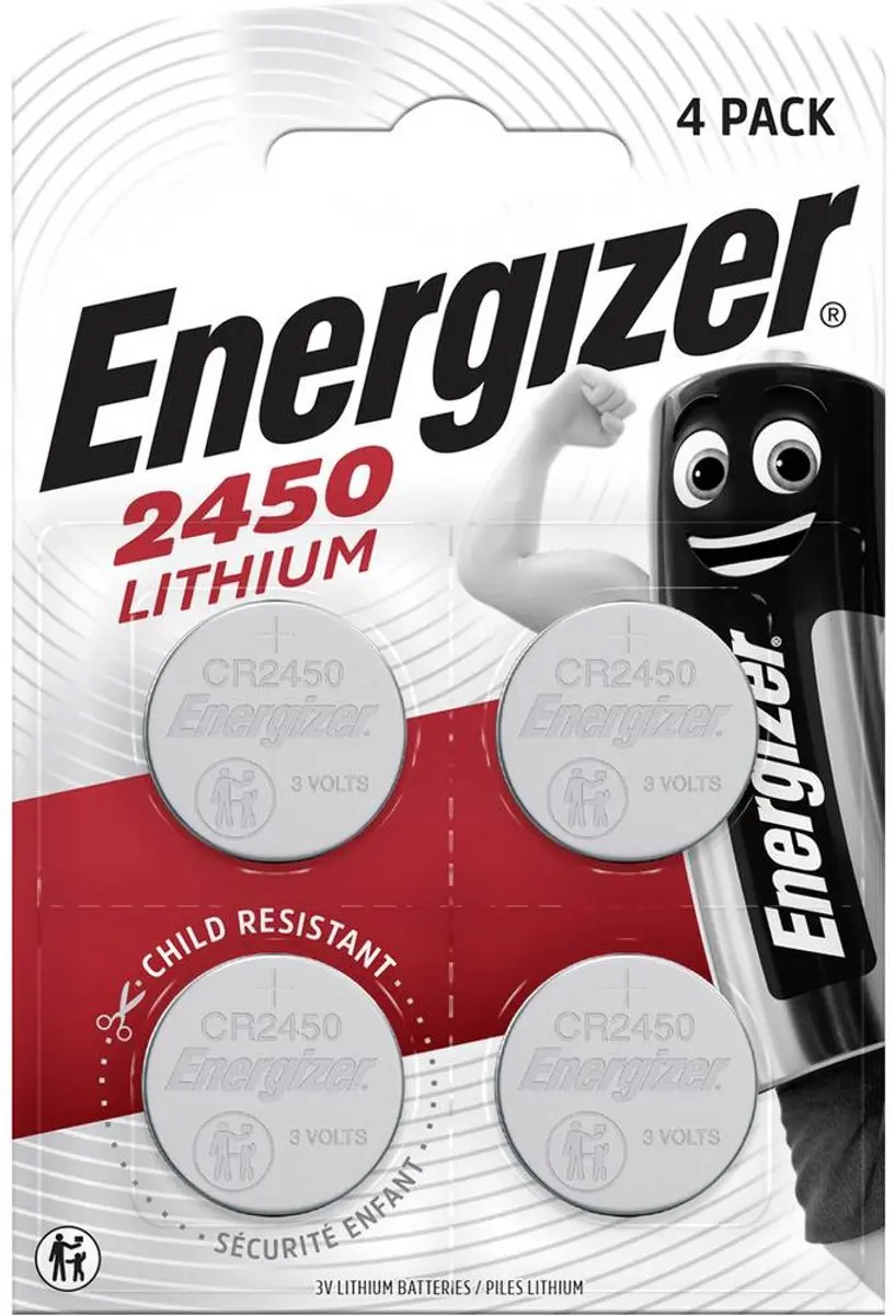 Energizer CR2450 Knoopcelbatterij 3V