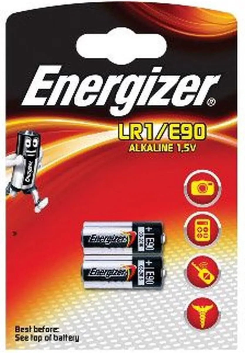 Energizer niet-oplaadbare batterijen Batterij Energizer E90/LR1/pak 2 - afbeelding 2 van 6
