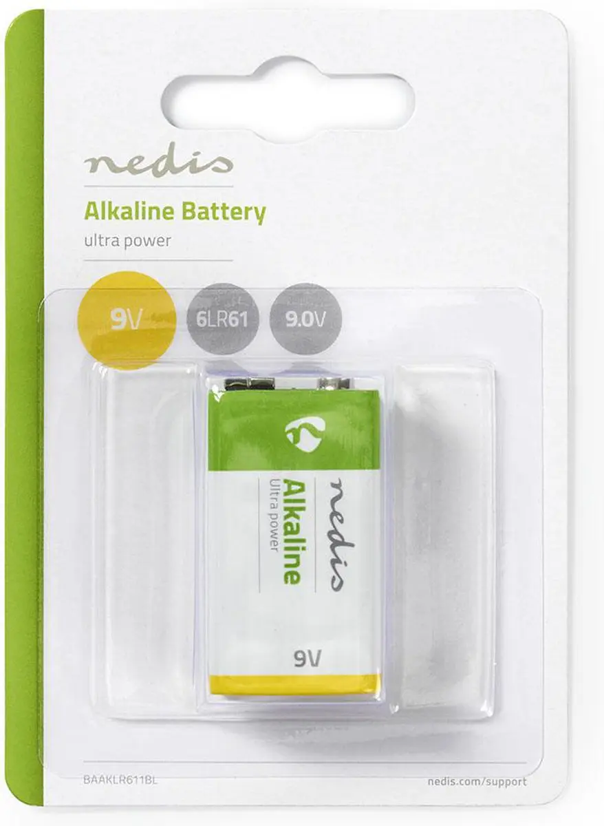 Nedis Alkaline Batterij 9V 6LR61 - afbeelding 3 van 6
