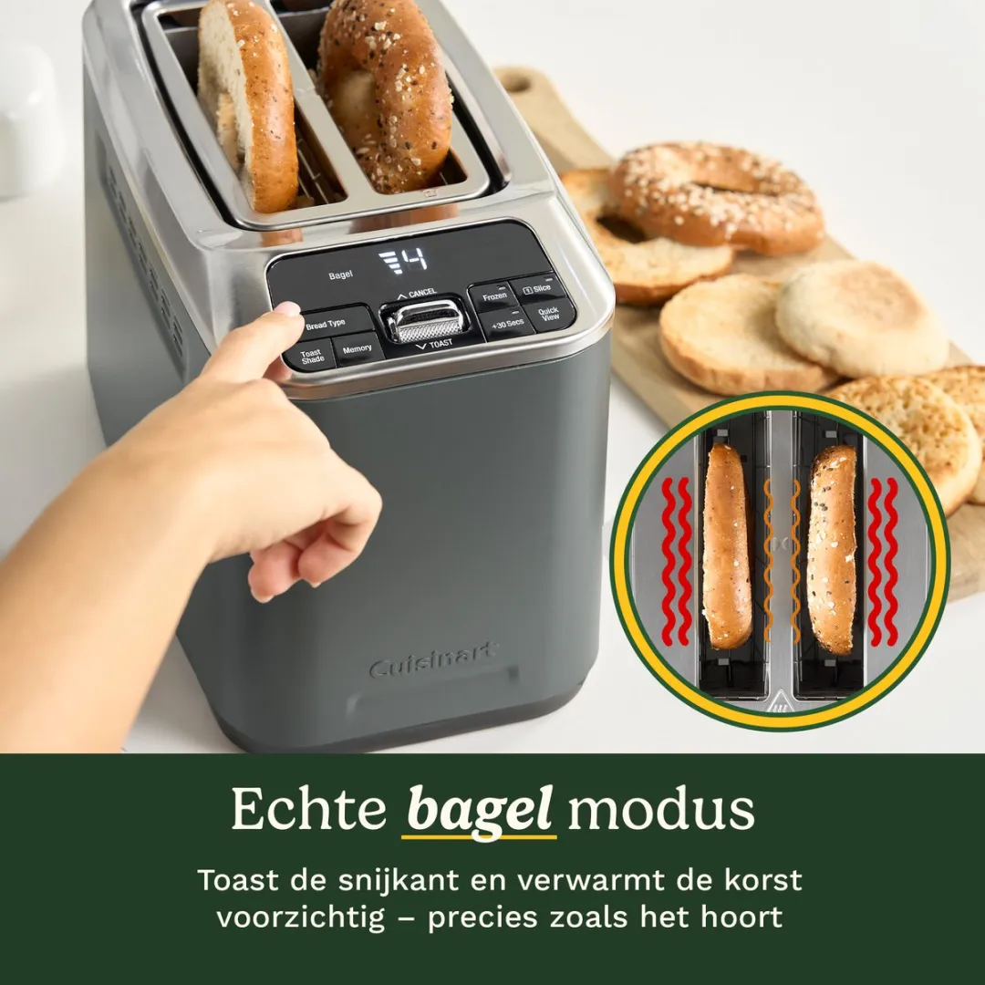 Cuisinart SmartElite CPT525E Broodrooster 4 Sneetjes - Zilver