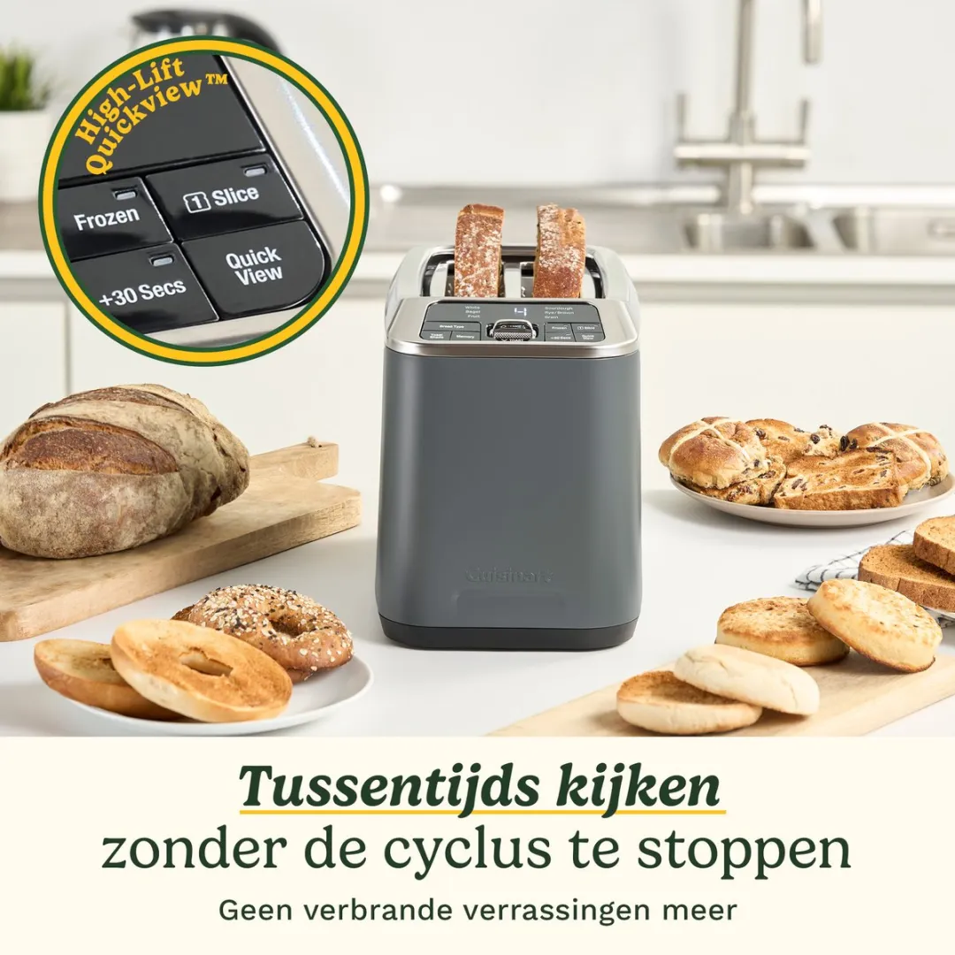 Cuisinart SmartElite CPT525E Broodrooster 4 Sneetjes - Zilver