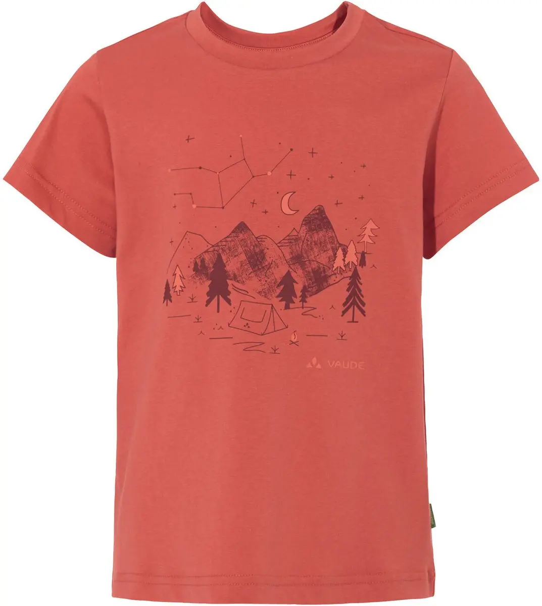 Vaude Bike Lezza T-shirt Met Korte Mouwen Oranje 122-128 cm Jongen