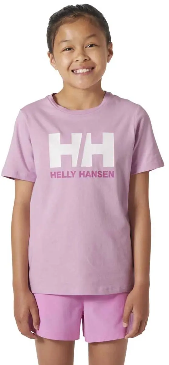 Helly Hansen Logo Jr T-shirt Met Korte Mouwen Roze 14 Years Meisje