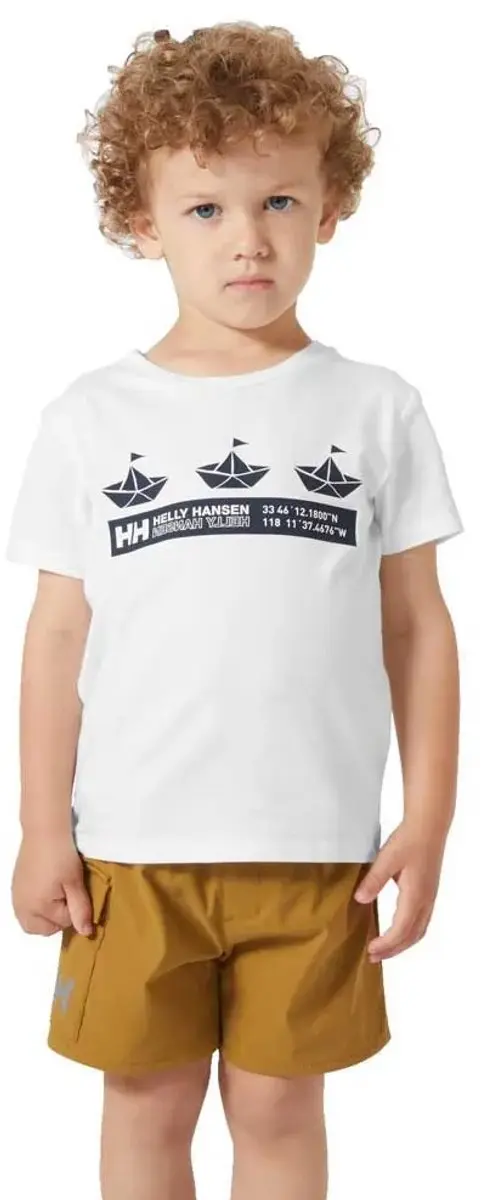 Helly Hansen Graphic K T-shirt Met Korte Mouwen Wit 5 Years Kinderen