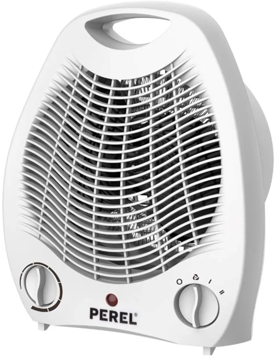 Perel Ventilatorkachel 2000W - 2 Warmtestanden - Groen/Wit