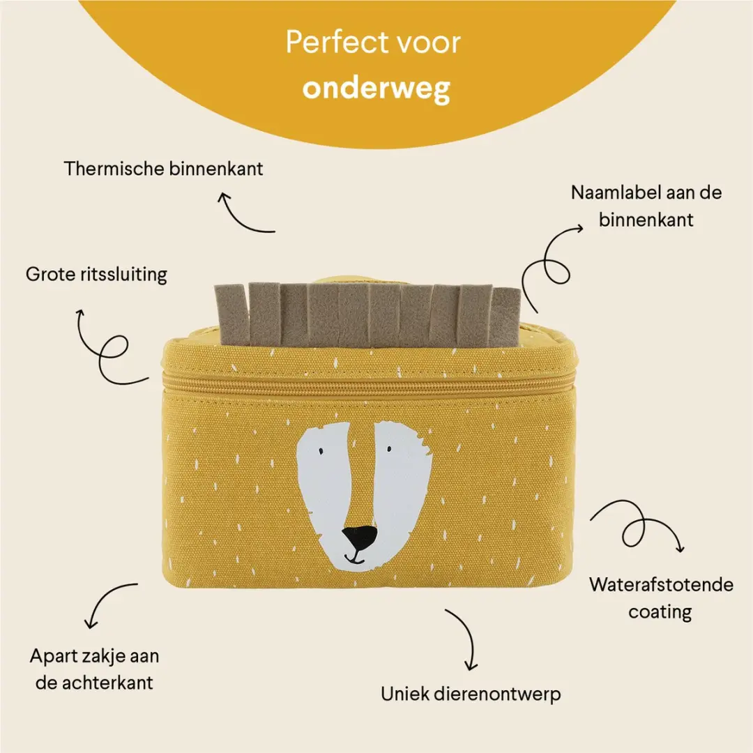 Trixie Mr. Lion Lunchtas 5,2L - Geel - afbeelding 5 van 6