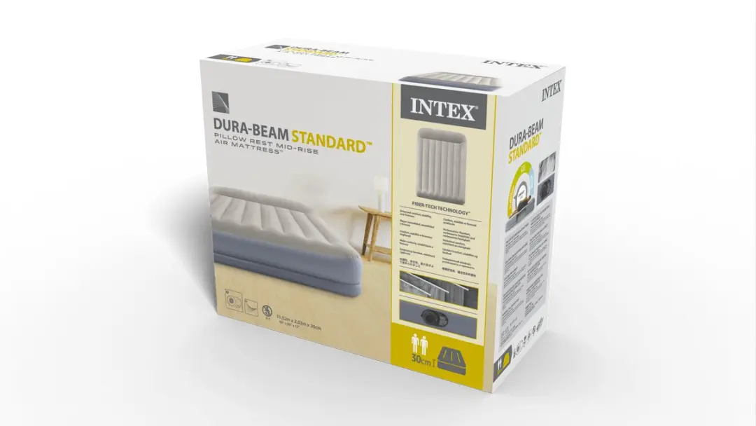Intex Queen Pillow Rest Mid-Rise Luchtbed - 203x152x30cm - afbeelding 5 van 6