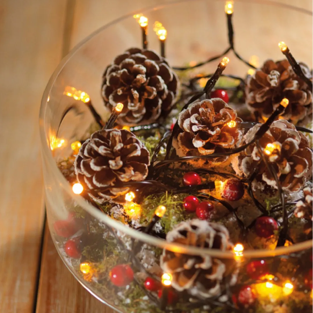 Decoris Kerstverlichting Twinkle 96 Lampjes - Warm Wit - Buiten