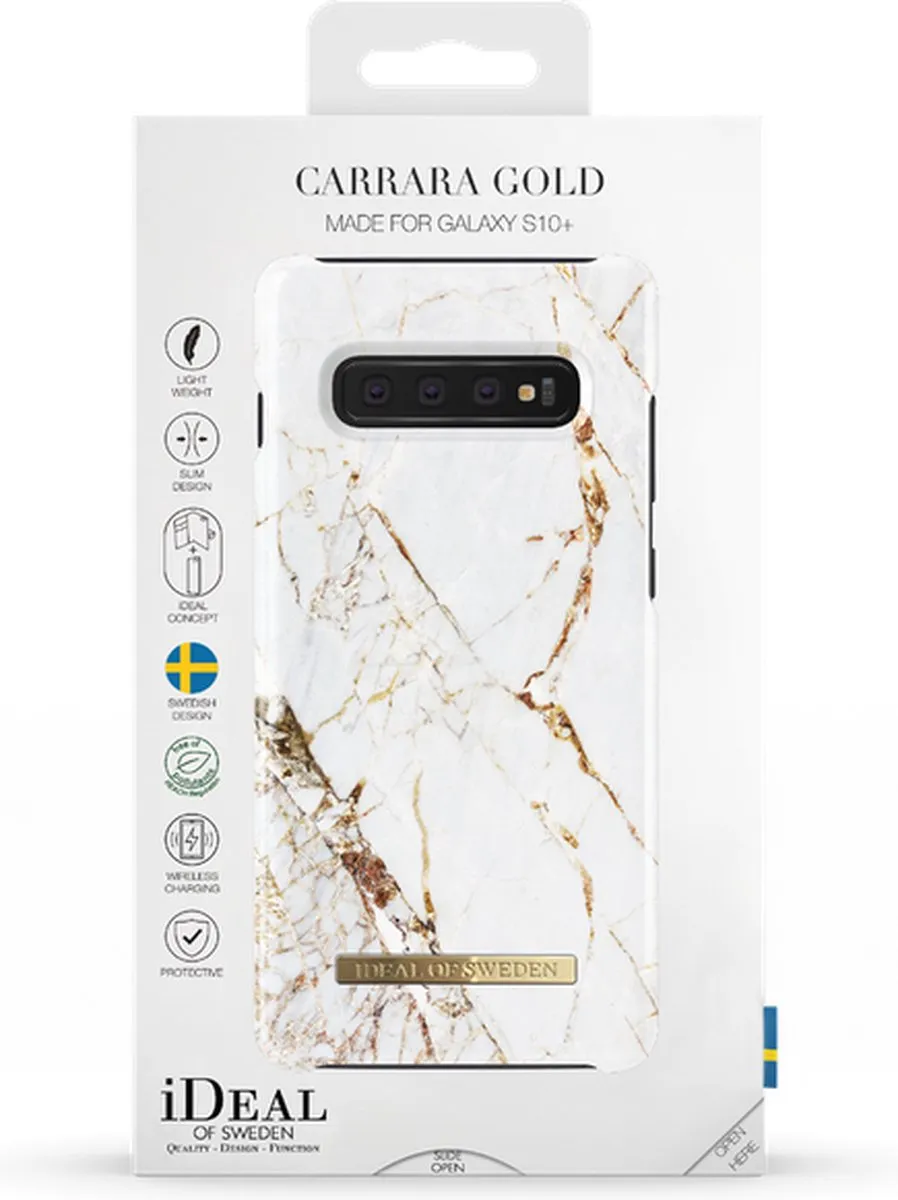 iDeal of Sweden Fashion Backcover Samsung Galaxy S10+ - Carrara Gold