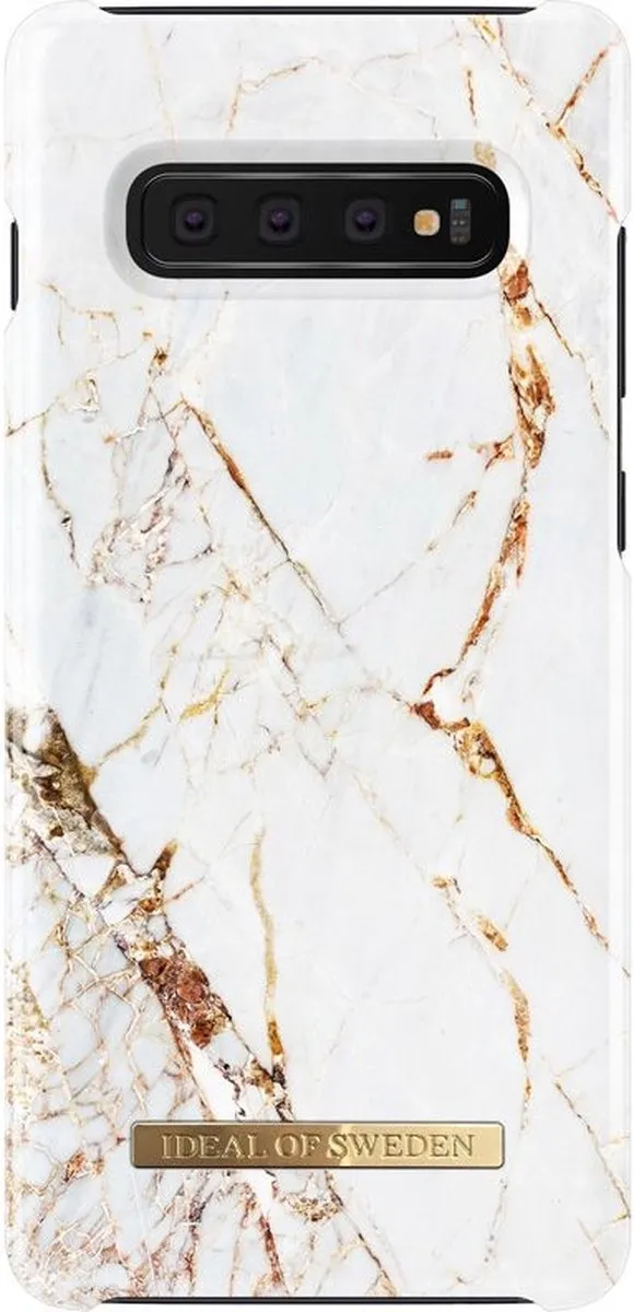 iDeal of Sweden Fashion Backcover Samsung Galaxy S10+ - Carrara Gold - afbeelding 6 van 6