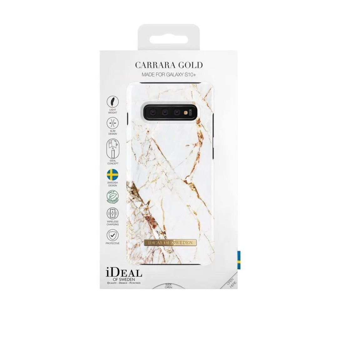 iDeal of Sweden Fashion Backcover Samsung Galaxy S10+ - Carrara Gold