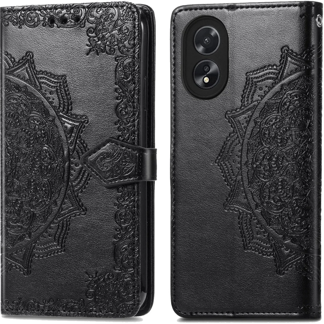 Imoshion Hoesje Oppo A18/A38 Mandala Bookcase - Zwart