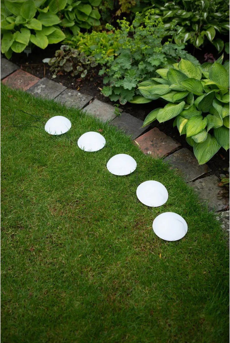 Anna's Collection Solar Tuinlampen Bollen 5x - Warm Wit - 15x15cm