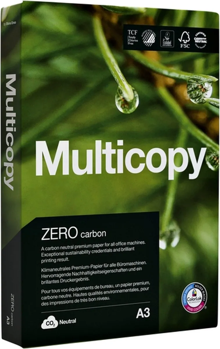 Quantore Multicopy Zero Kopieerpapier A3 80g