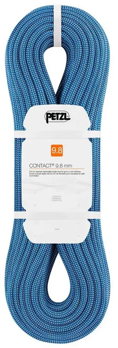 Petzl Contact 9.8mm soepel en licht enkeltouw 60m blauw
