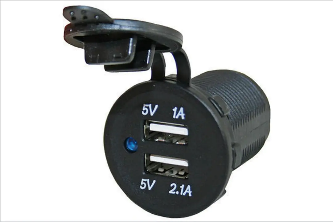 Haba 12 Volt USB-lader met afdekkapjes