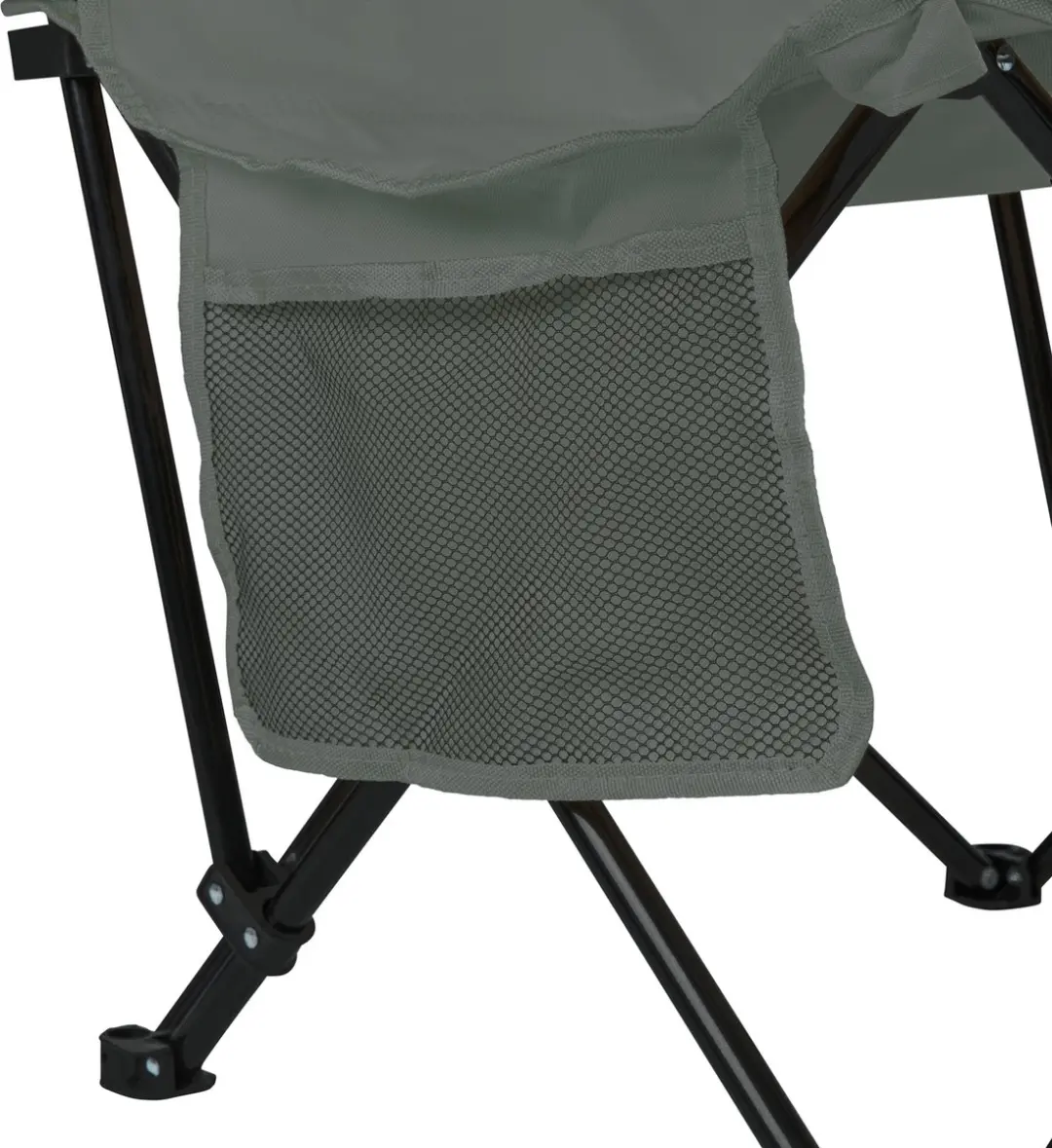 VirtuFit Opvouwbare Campingstoel met Armsteunen - Grijs - afbeelding 4 van 6