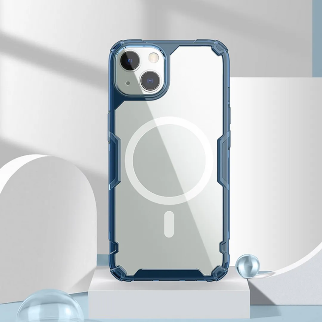 Nillkin Nature TPU PRO Hoes iPhone 13 - MagSafe - Blauw - afbeelding 5 van 6