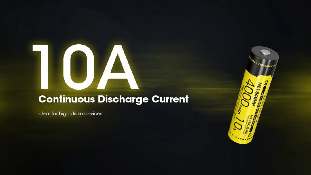 Nitecore NL1840HP 18650 Accu - 4000mAh - afbeelding 4 van 6