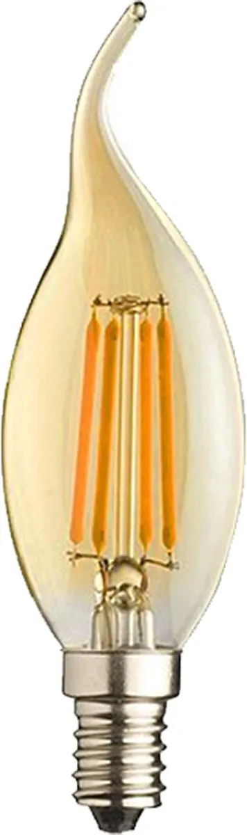 Lybardo E14 LED Kaarslamp 8-pack - 4W 2500K Warmwit - Amber