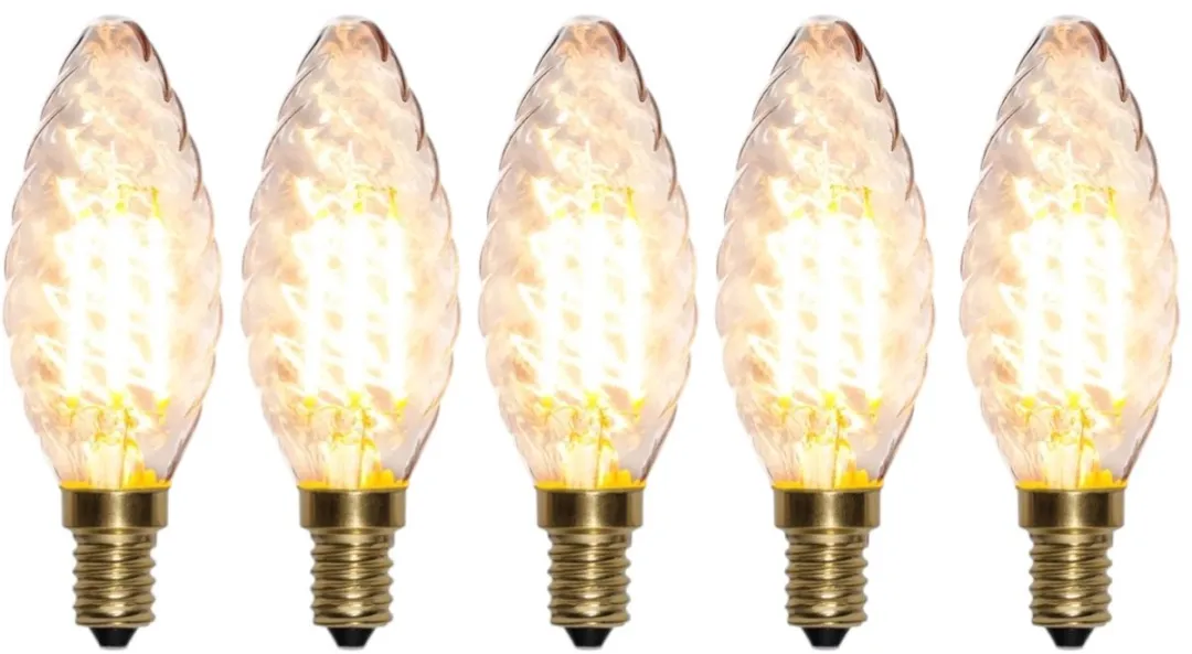 Star Trading Kaarslamp E14 4W Super Warm Wit - 5 Stuks