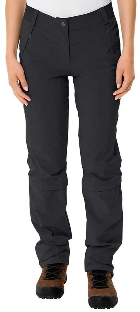 Vaude Farley Stretch Capri T-zip Iii Broek Zwart 46 / Short Vrouw