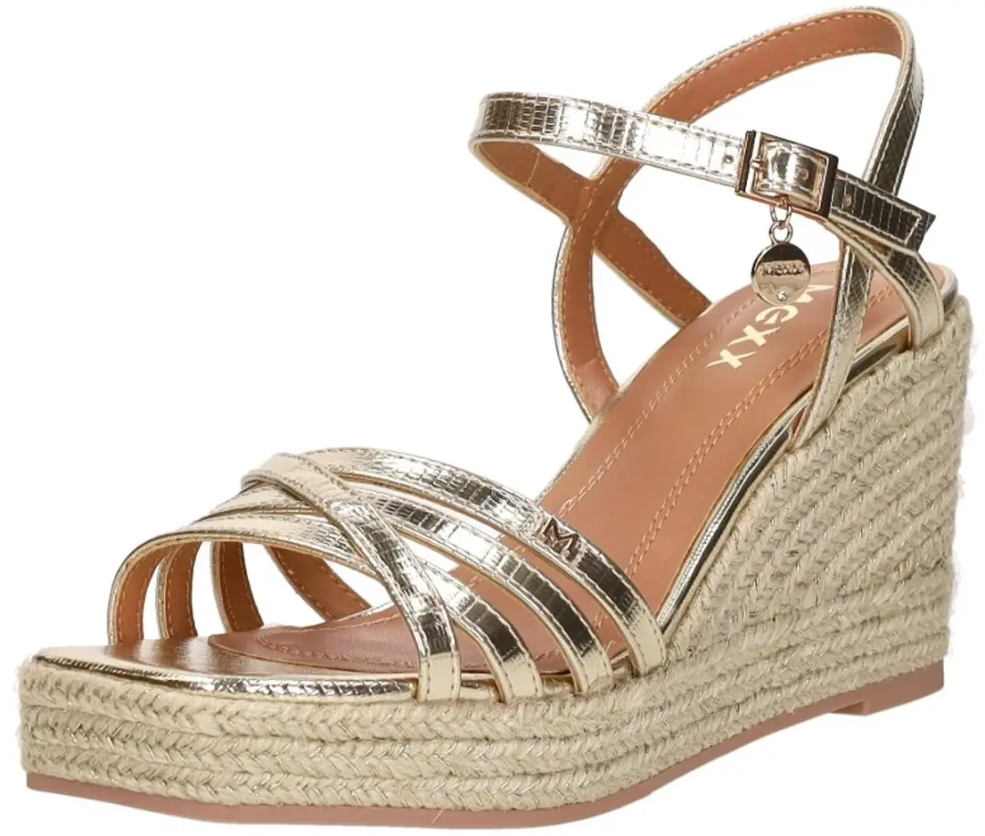 Mexx Noemi Pakina Sandalen met Sleehak - Goud - 40 - afbeelding 4 van 6