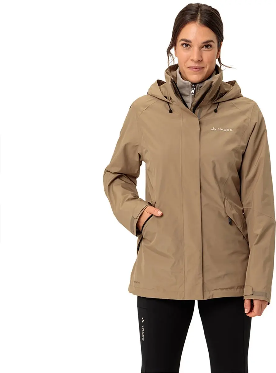 Vaude Rosemoor 3in1 Ii Jas Bruin 48 Vrouw