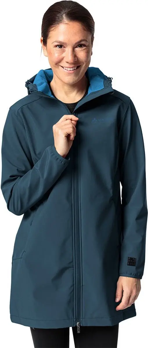 Vaude Moena Softshell Parka Blauw 44 Vrouw