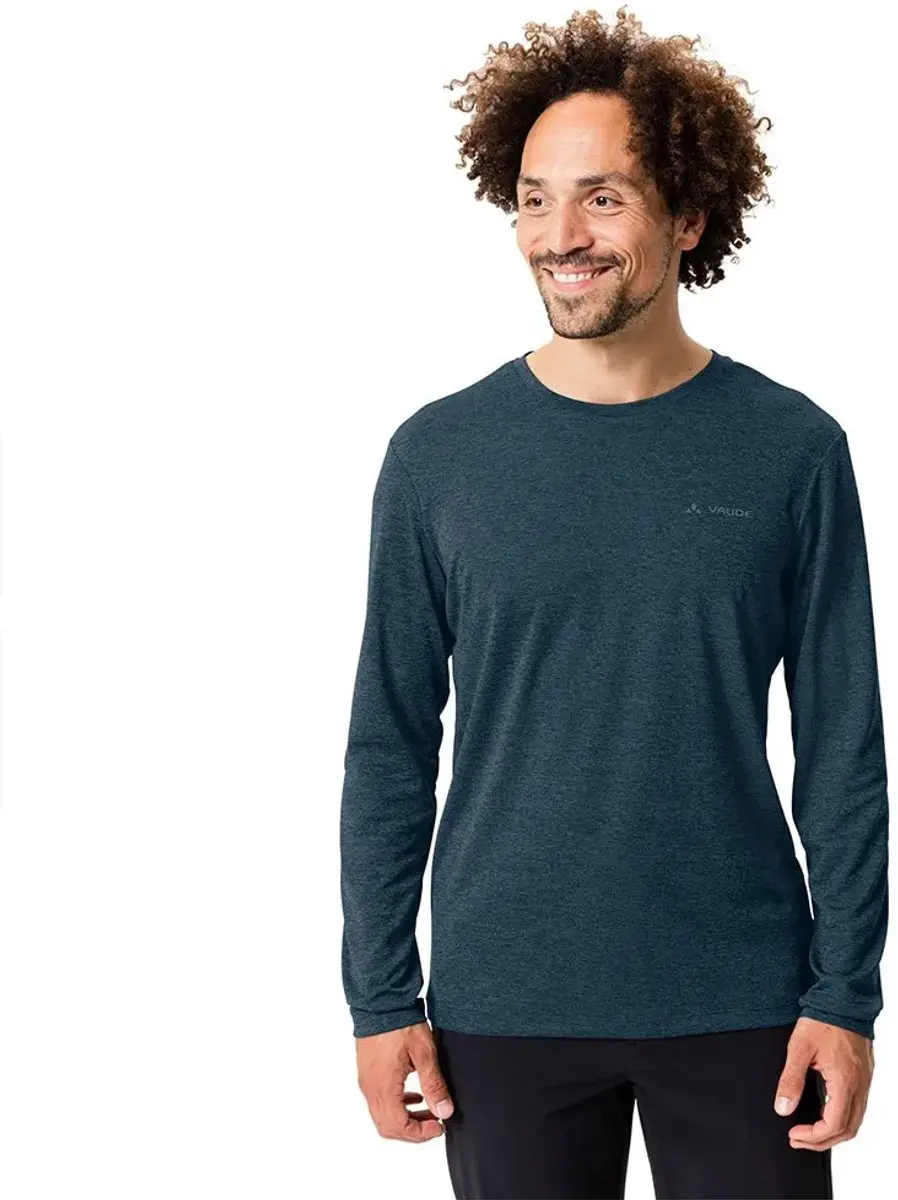 Vaude Essential T-shirt Met Lange Mouwen Blauw 4XL Man