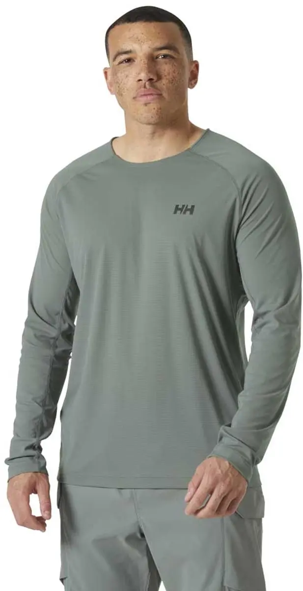 Helly Hansen Trail T-shirt Met Lange Mouwen Grijs 2XL Man